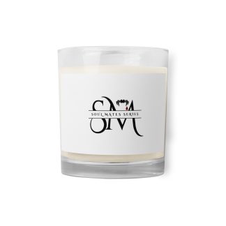 Glass jar soy wax candle